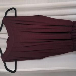 KOH KOH Burgundy Sleeveless Floor Length Gown (L)